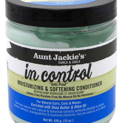 Aunt Jackies In Control Moist/ Soften Conditioner 15oz Jar