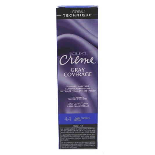 Loreal Excel Creme Color #4.4 Dark Copper Brown 1.74oz