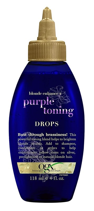 Ogx Blonde Enhance Purple Toning Drops 4oz
