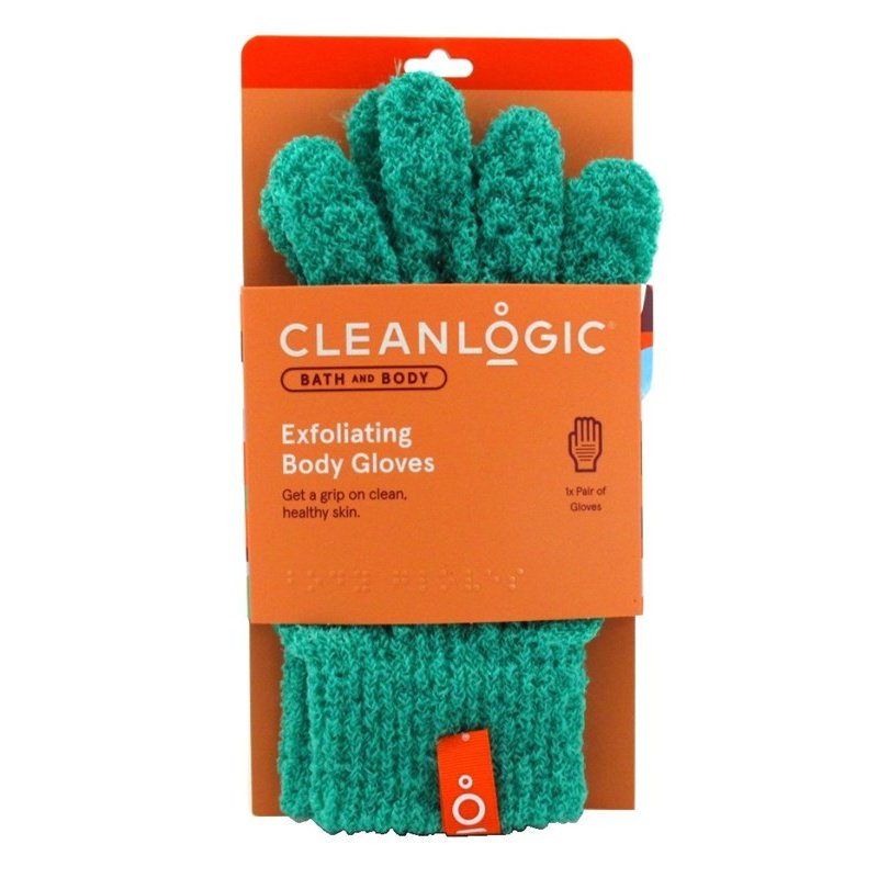 Clean Logic Bath & Body Exfoliating Body Gloves