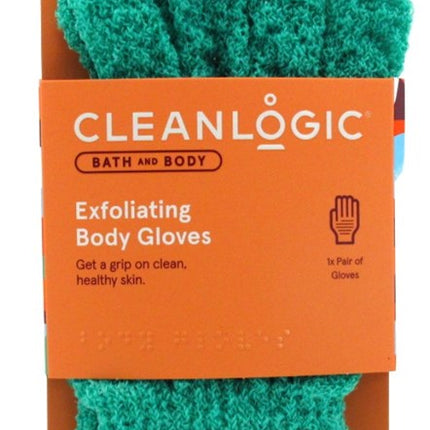 Clean Logic Bath & Body Exfoliating Body Gloves