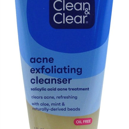 Clean & Clear Acne Exfoliating Cleanser Scrub 5oz Oil-Free