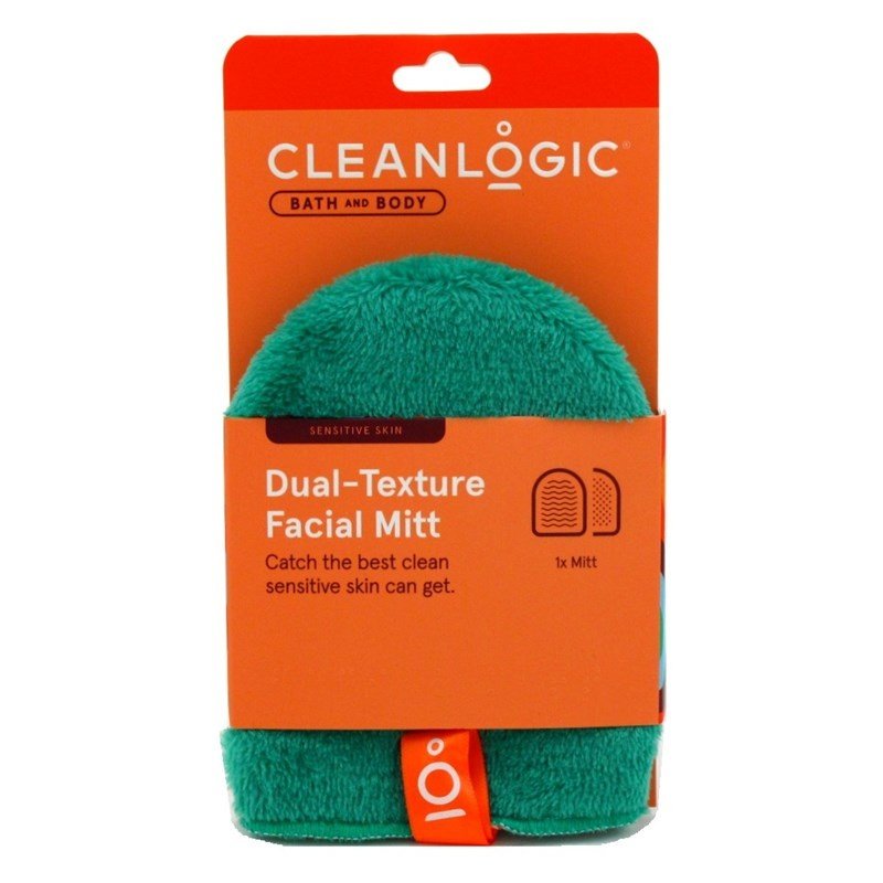 Clean Logic Bath & Body Dualtexture Facial Mitt