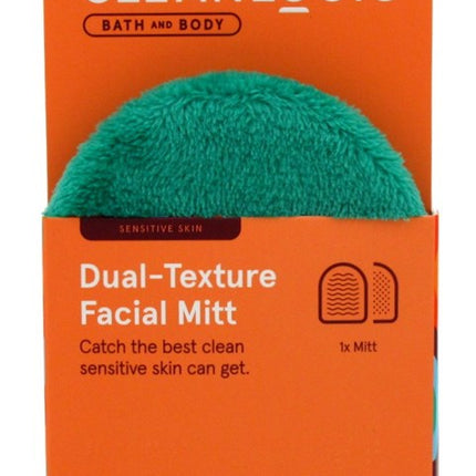 Clean Logic Bath & Body Dualtexture Facial Mitt