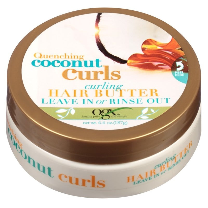 Ogx Coconut Curls Hair Butter Leave-In Jar 6.6oz