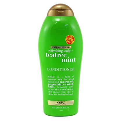 Ogx Conditioner Tea Tree Mint Extra Strength 19.5oz Bonus