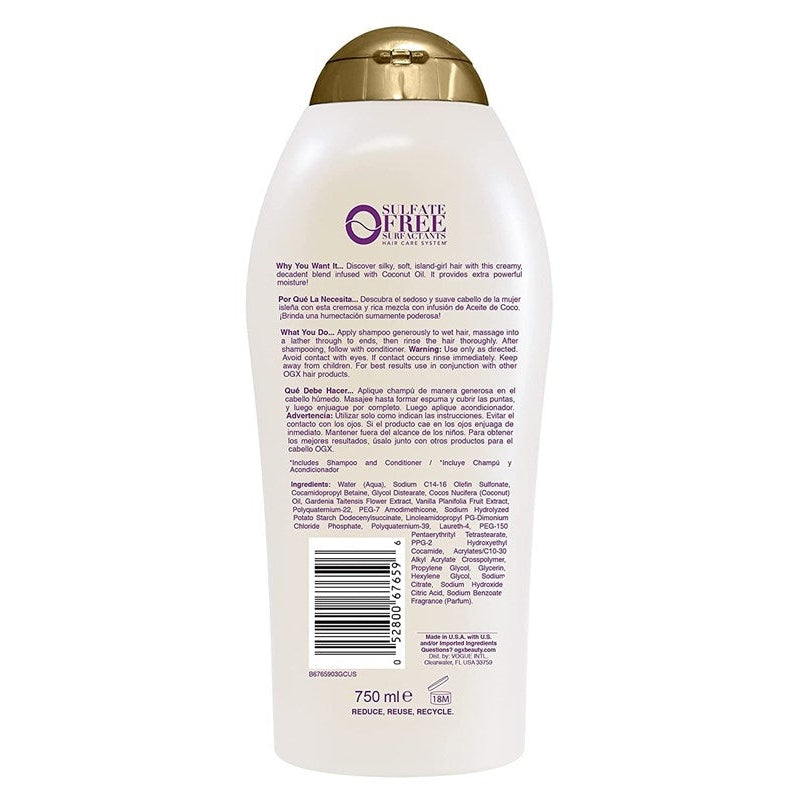 Ogx Shampoo Coconut Miracle Oil Extra Strength 25.4oz