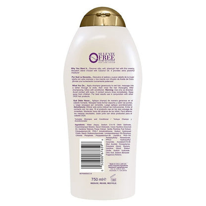 Ogx Shampoo Coconut Miracle Oil Extra Strength 25.4oz