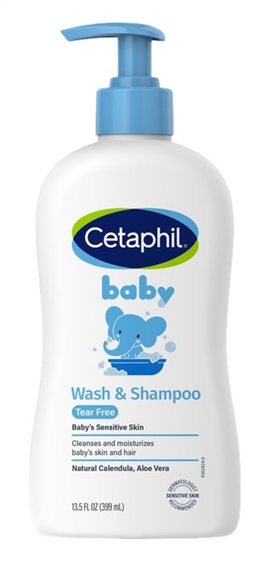 Cetaphil Baby Wash & Shampoo 13.5oz Pump