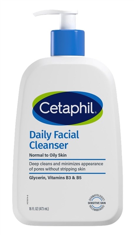 Cetaphil Daily Facial Cleanser 16oz Normal To Oily Skin