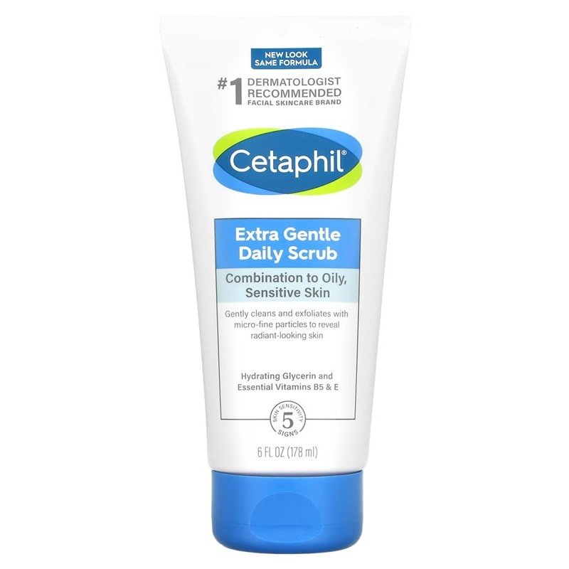 Cetaphil Daily Scrub Extra Gentle 6oz Combination To Oily