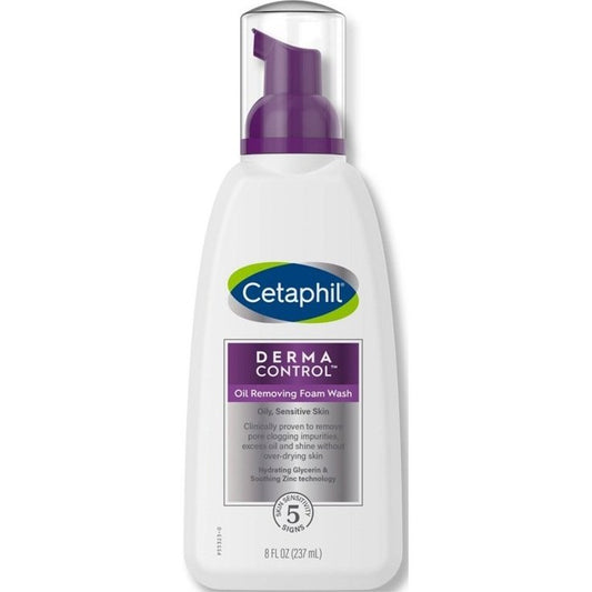 Cetaphil Derma Control Foam Wash Oil Removing 8oz