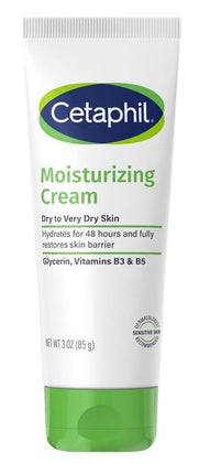 Cetaphil Moisturizing Cream 3oz Tube Very Dry/Sensitive