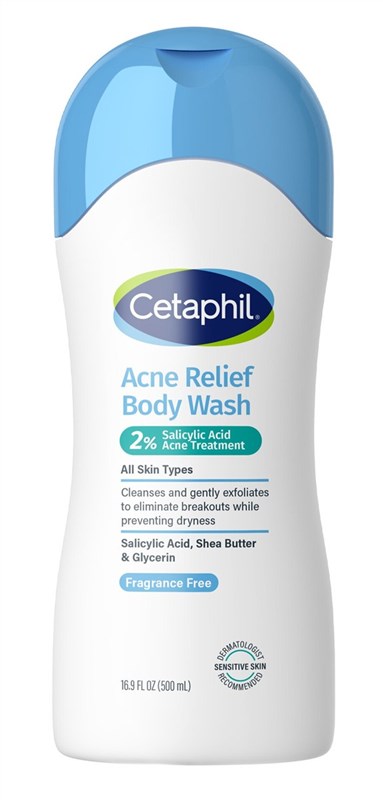 Cetaphil Body Wash Acne Relief Fragrance-Free 16.9oz