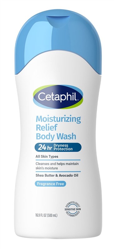 Cetaphil Body Wash Moisturizng Relief Fragrance-Free 16.9oz