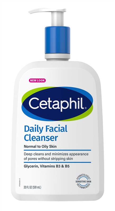 Cetaphil Daily Facial Cleanser 20oz Normal To Oily Skin