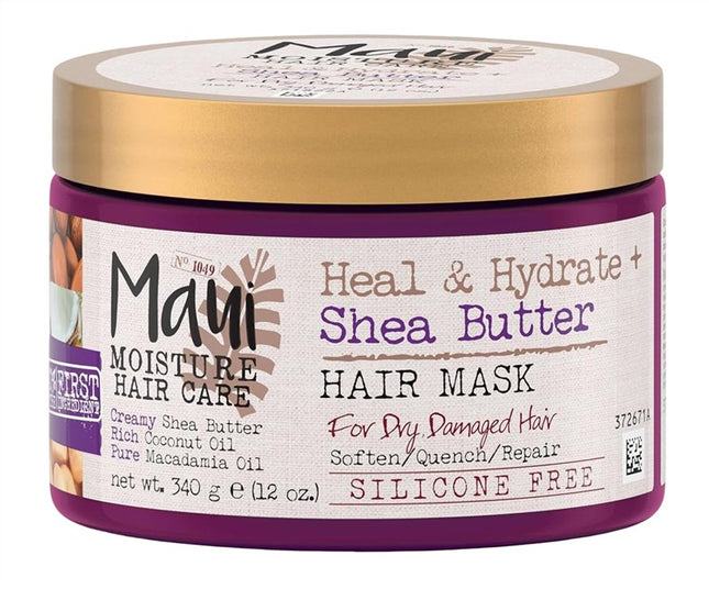 Maui Moisture Shea Butter Hair Mask 12oz Jar (Heal/Hydrate)