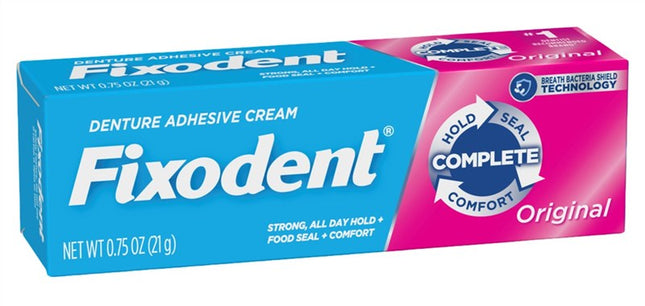 Fixodent Denture Adhesive Cream Original 0.75oz