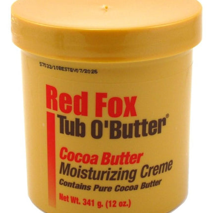 Red Fox Tub O Butter Cocoa Butter 12oz Jar