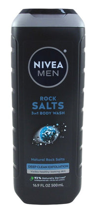 Nivea Men Body Wash Rock Salts Clean 16.9oz