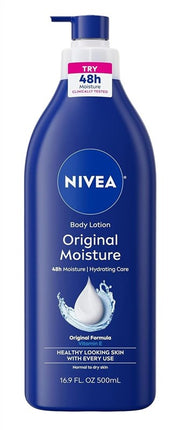 Nivea Lotion Original Daily Moisture Vitamin-E 16.9oz Pump