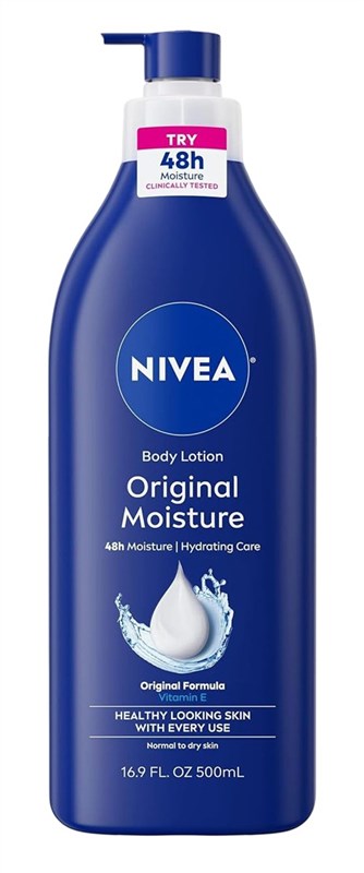 Nivea Lotion Original Daily Moisture Vitamin-E 16.9oz Pump