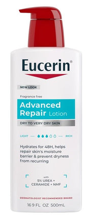 Eucerin Lotion Advanced Repair 16.9oz Pump (Fragrance-Free)