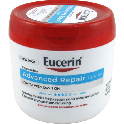 Eucerin Cream Advanced Repair 16oz Dry Skin Jar