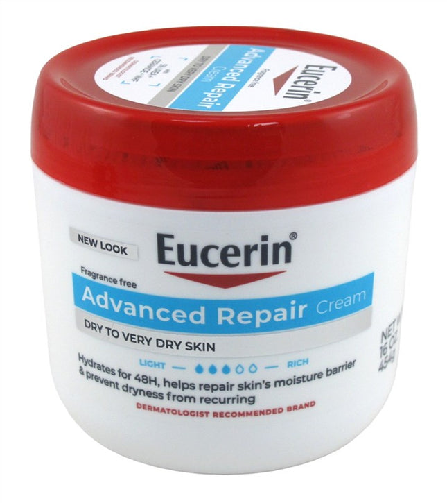 Eucerin Cream Advanced Repair 16oz Dry Skin Jar