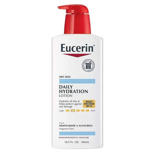 Eucerin Lotion Daily Hydration Spf#15 16.9oz Pump