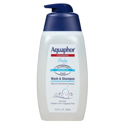 Aquaphor Baby Cleansing Wash And Shampoo 16oz Pump