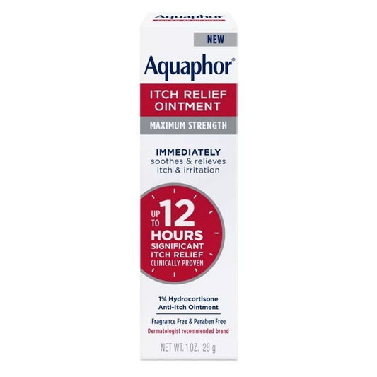 Aquaphor Itch Relief Ointment Maximum Strength 1oz