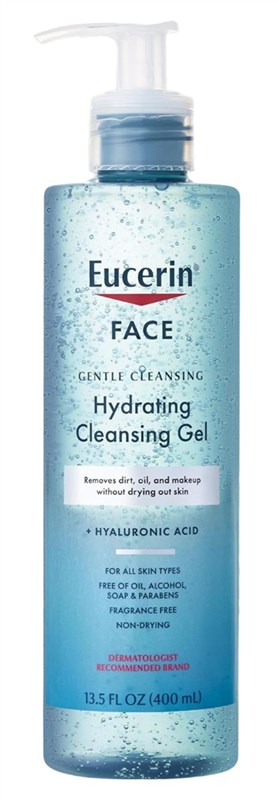 Eucerin Face Hydrating Cleansing Gel 13.5oz Pump