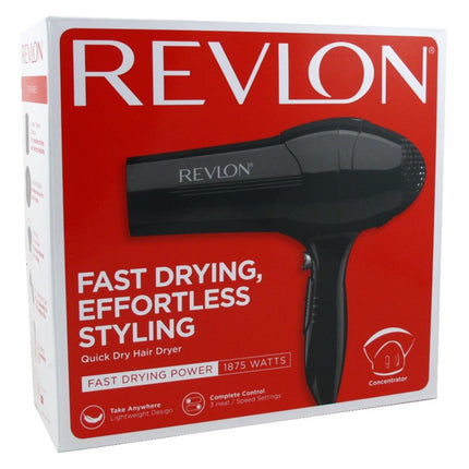 Revlon Dryer Quick Dry 3-Speed 1875 Watt (Black)