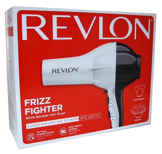 Revlon Dryer Shine Booster 1875 Watt With Attachments
