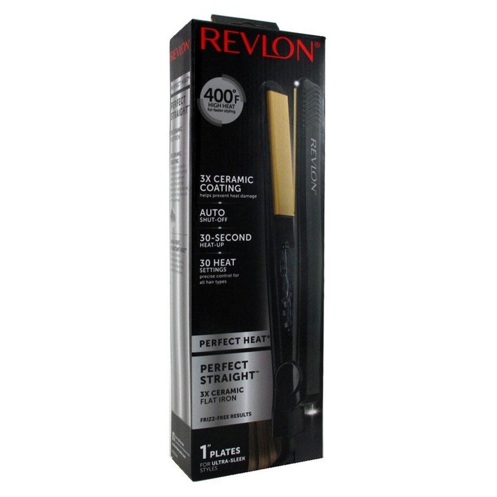 Revlon Flat Iron 1Inch Perfect Straight 3X Ceramic