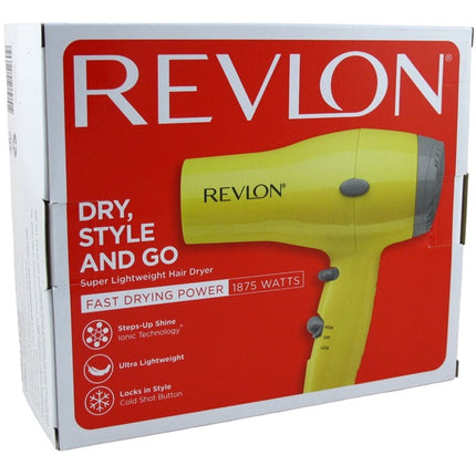 Revlon Dryer Super Lightweight Fast Drying 1875 Watt (Yellow)
