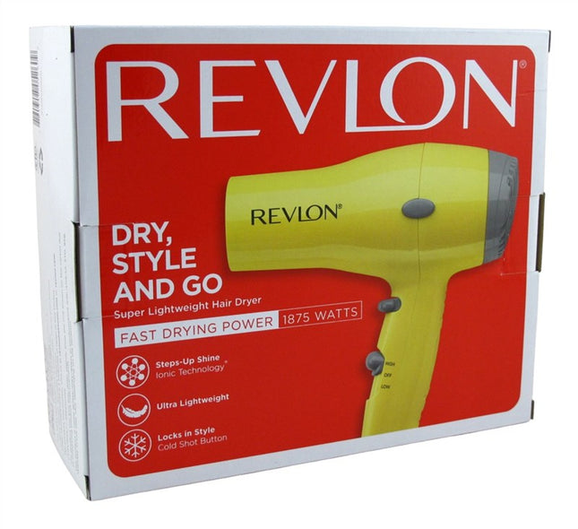 Revlon Dryer Super Lightweight Fast Drying 1875 Watt (Yellow)