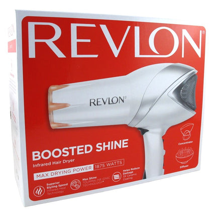 Revlon Dryer Infrared Boosted Shine W/Attachments 1875 Watt