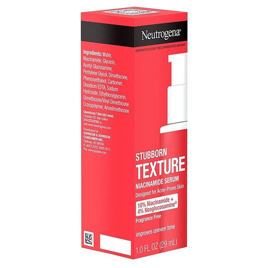 Neutrogena Stubborn Texture Niacinamide Serum No Frag 1oz