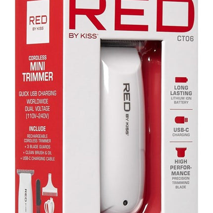 Kiss Red Trimmer Mini Cordless