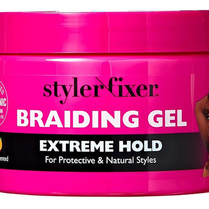 Kiss Red Styler Fixer Braiding Gel Extreme Hold 6oz Jar
