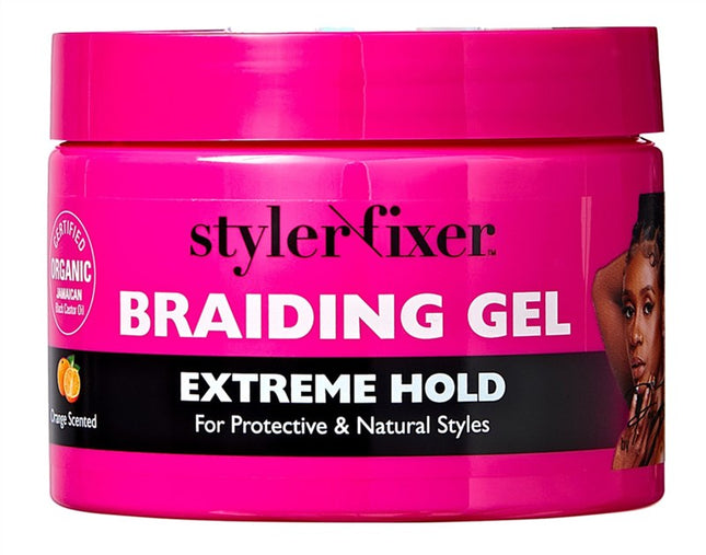 Kiss Red Styler Fixer Braiding Gel Extreme Hold 6oz Jar