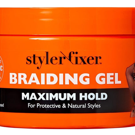 Kiss Red Styler Fixer Braiding Gel Maximum Hold 6oz Jar