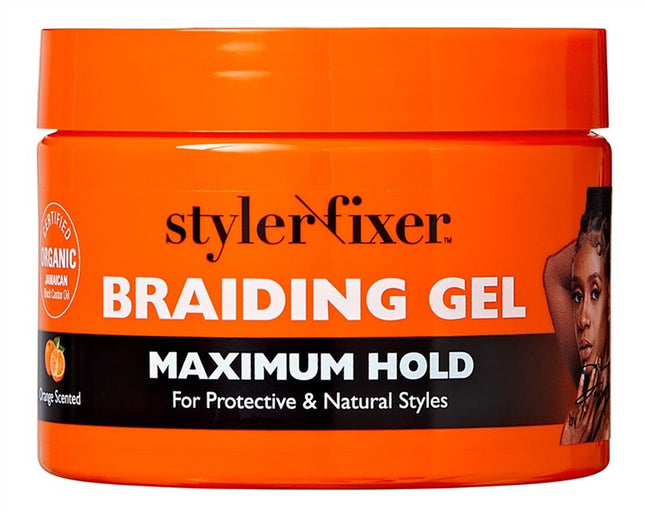 Kiss Red Styler Fixer Braiding Gel Maximum Hold 6oz Jar