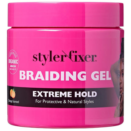 Kiss Red Styler Fixer Braiding Gel Extreme Hold 16oz Jar