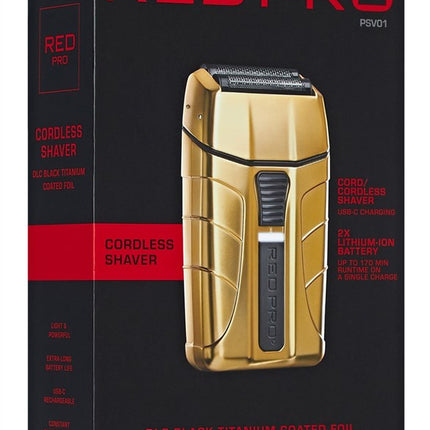 Kiss Red Pro Cordless Shaver Matte Gold