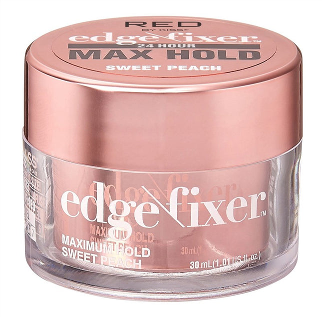 Kiss Red Edge Fixer Max Hold 24Hr Sweet Peach 1.1oz (8 Pieces)