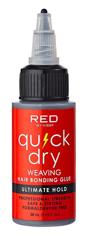 Kiss Red Quick Dry Weaving Hair Bonding Glue 1oz (12 Pieces)