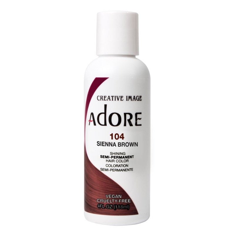 Adore Semi-Permanent Haircolor #104 Sienna Brown 4oz